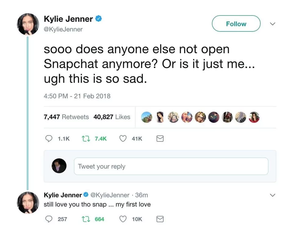 Kylie Jenner Twitter Post